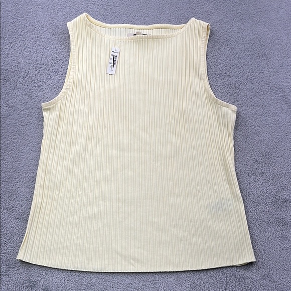 Madewell | Tops | New Madewell S Yellow Ribbed Tank Top Sleeveless ...